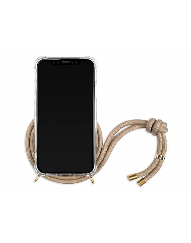 Lookabe Necklace iPhone Xs gold nude loo008