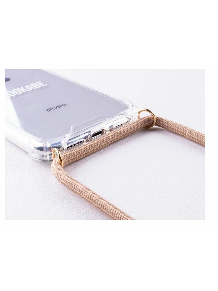 Lookabe Necklace iPhone Xs gold nude loo008