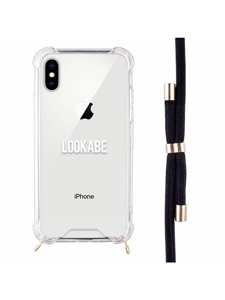 Lookabe Necklace iPhone Xs Max gold black loo005