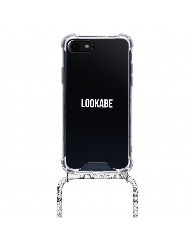 Lookabe Necklace Snake Edition iPhone X/Xs silver snake loo018