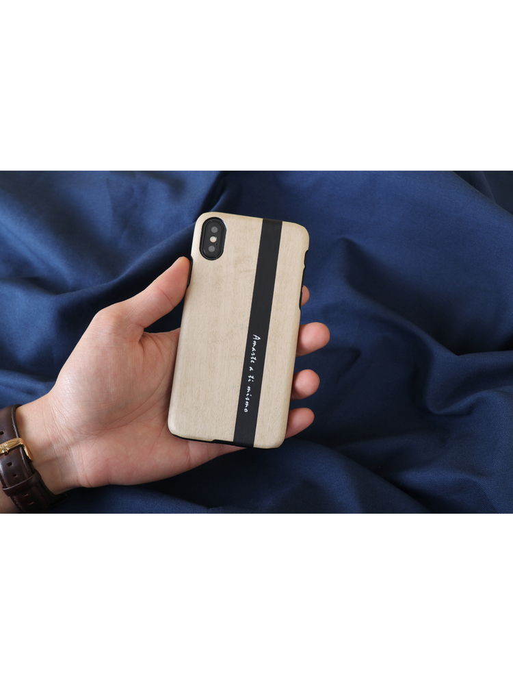 MAN&WOOD SmartPhone case iPhone X/XS diario black