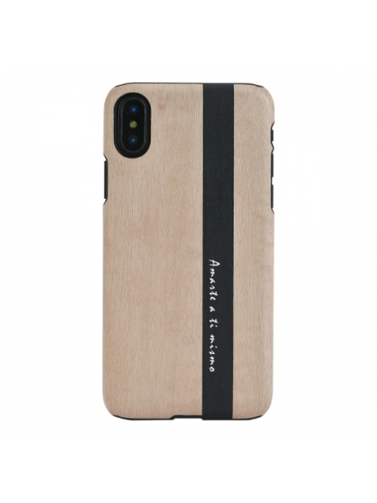 MAN&WOOD SmartPhone case iPhone X/XS diario black