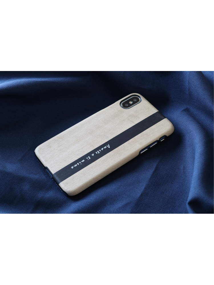 MAN&WOOD SmartPhone case iPhone X/XS diario black