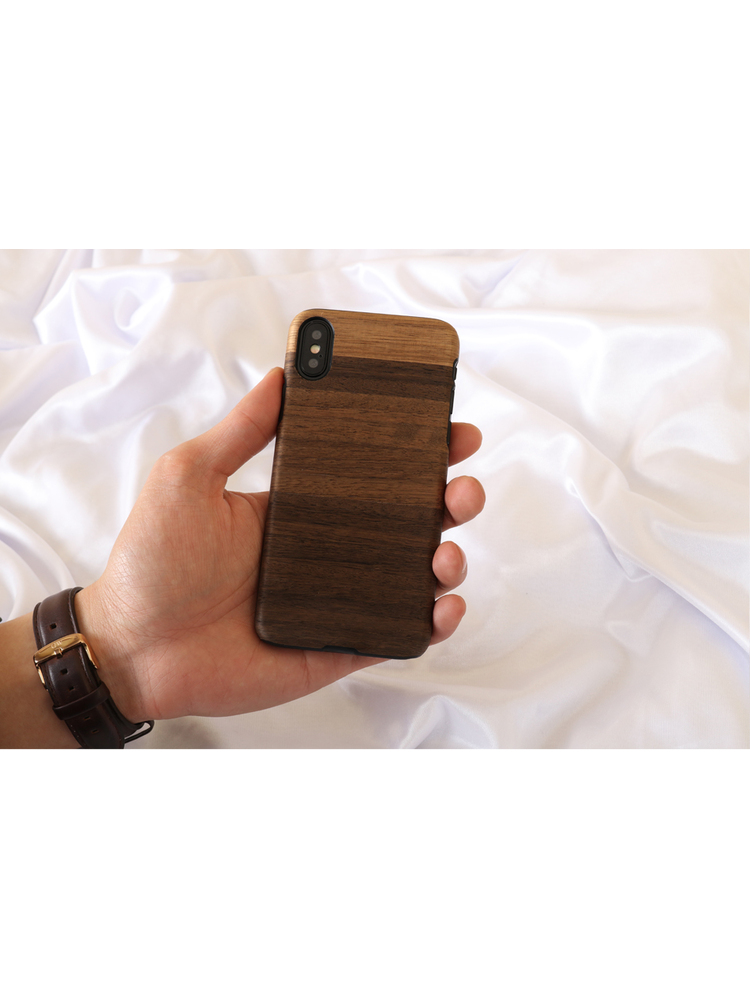 MAN&WOOD SmartPhone case iPhone X/XS fango black