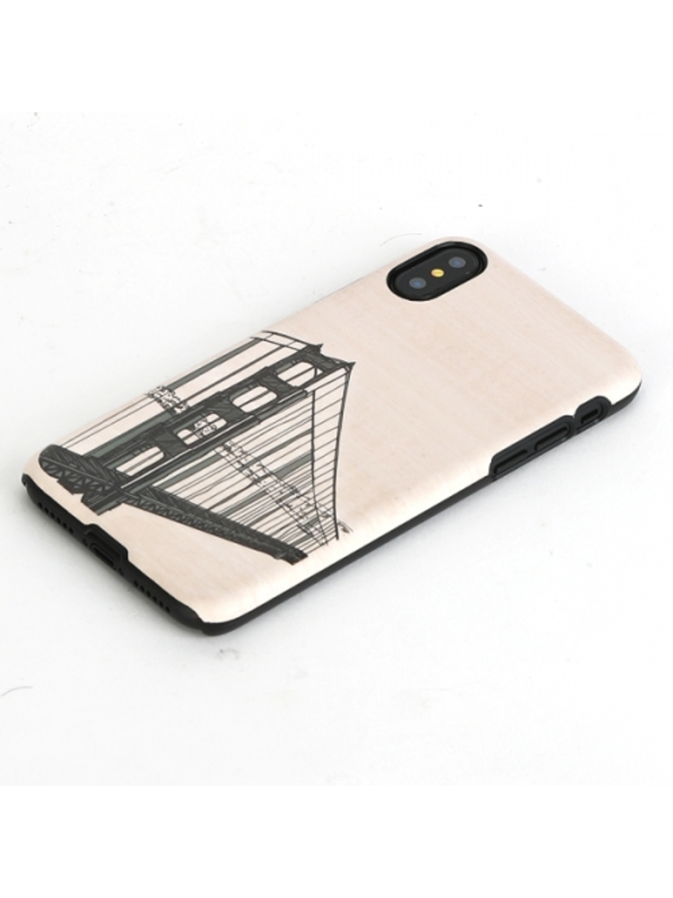 MAN&WOOD SmartPhone case iPhone X/XS hand bridge black