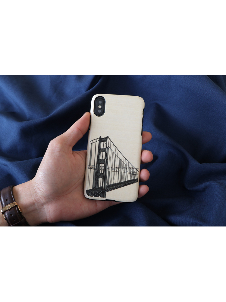 MAN&WOOD SmartPhone case iPhone X/XS hand bridge black