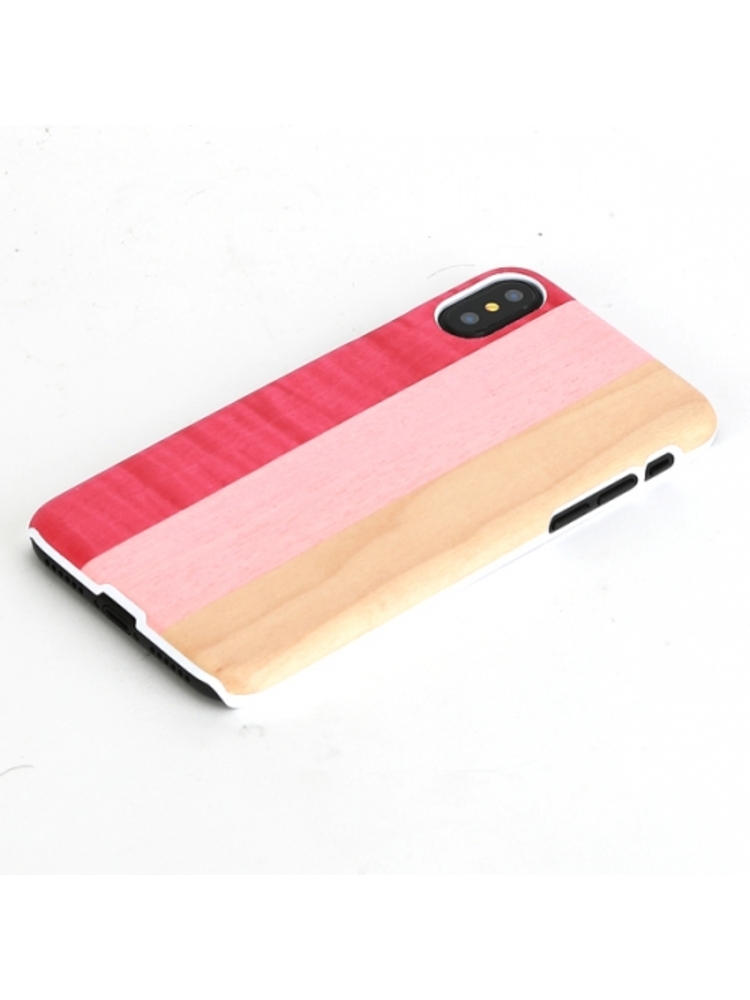 MAN&WOOD SmartPhone case iPhone X/XS pink pie white