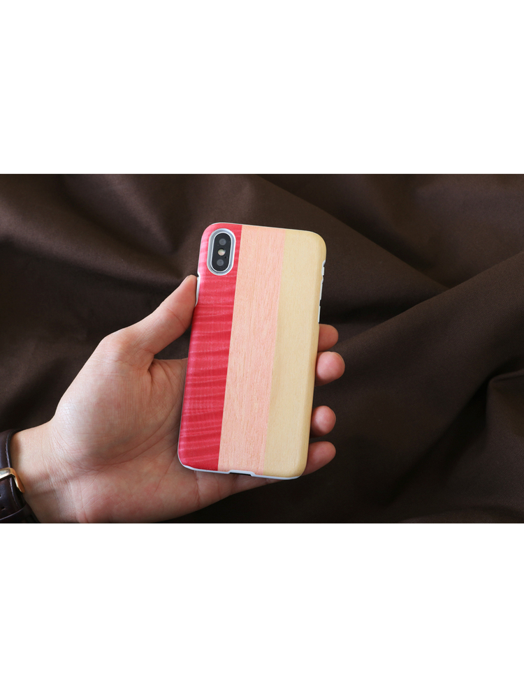 MAN&WOOD SmartPhone case iPhone X/XS pink pie white