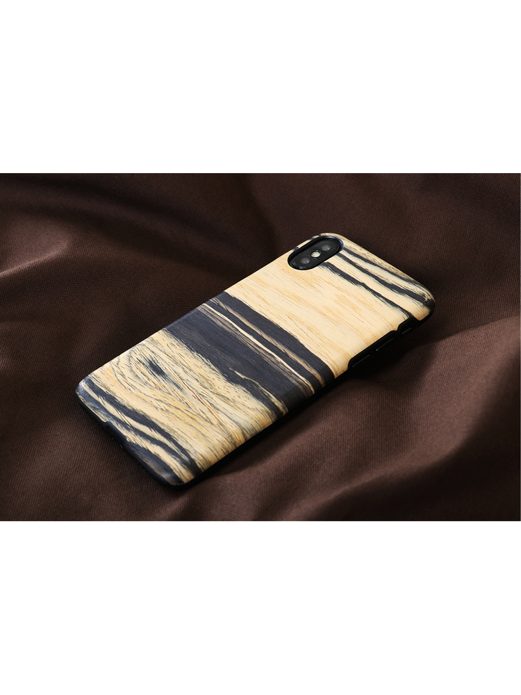 MAN&WOOD SmartPhone case iPhone X/XS white ebony black