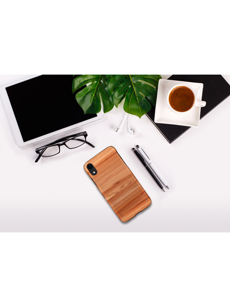 MAN&WOOD SmartPhone case iPhone XR cappuccino black