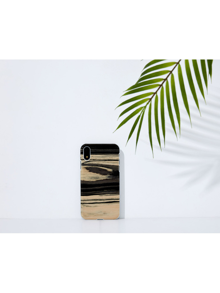 MAN&WOOD SmartPhone case iPhone XR white ebony white