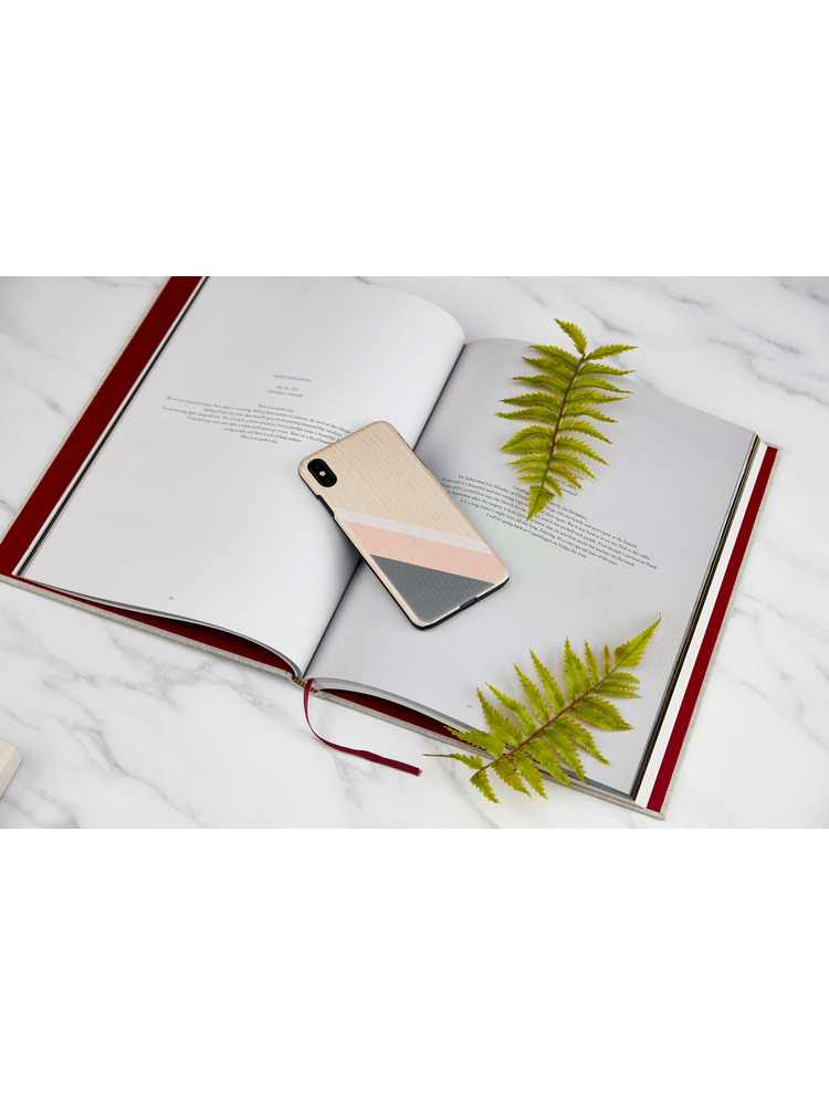 MAN&WOOD SmartPhone case iPhone XS Max pink suit black