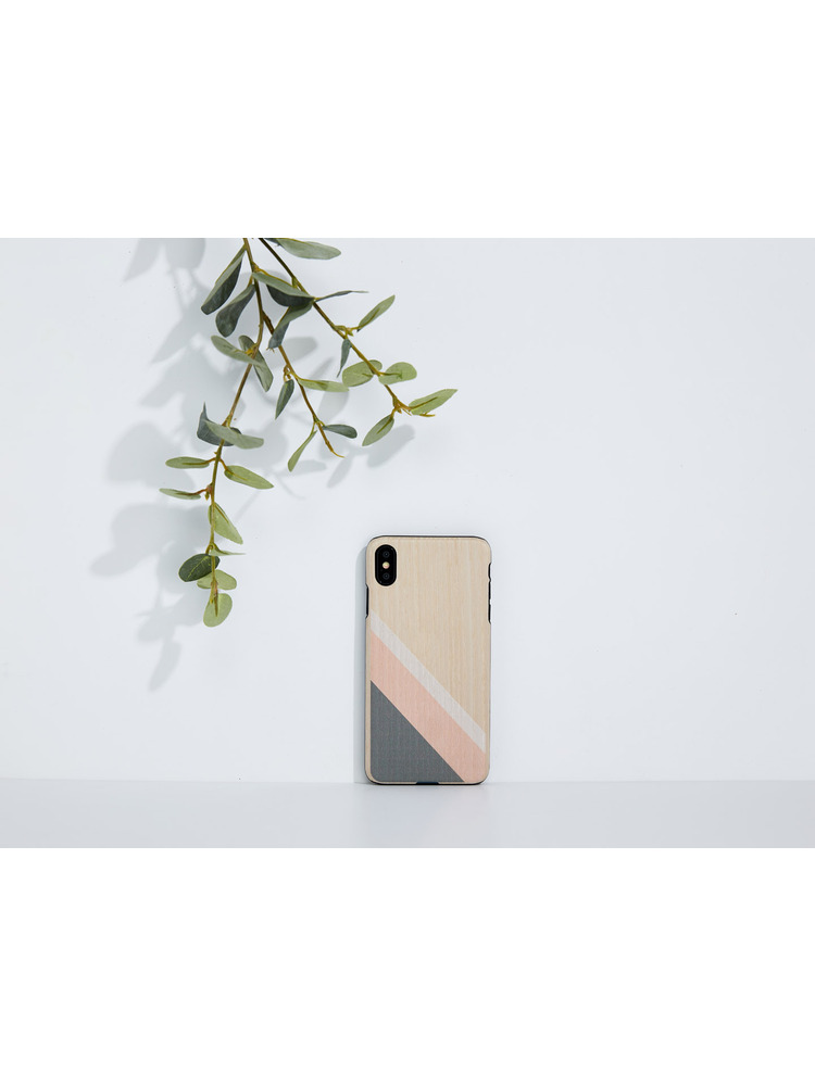 MAN&WOOD SmartPhone case iPhone XS Max pink suit black