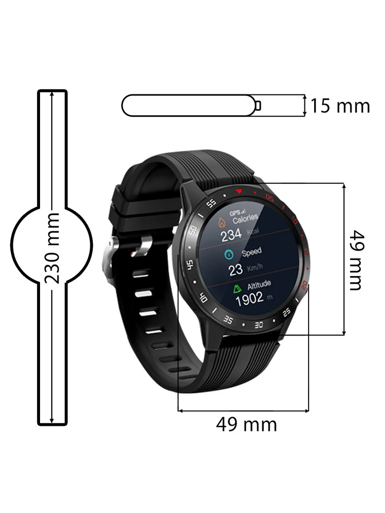 Manta M5 Smartwatch with BP and GPS