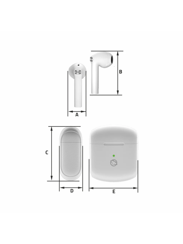 Manta MTWS010W Rytmo X TWS White