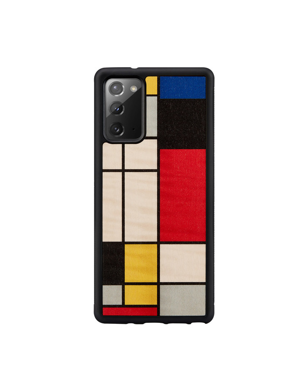 MAN&WOOD case for Galaxy Note 20 mondrian wood black