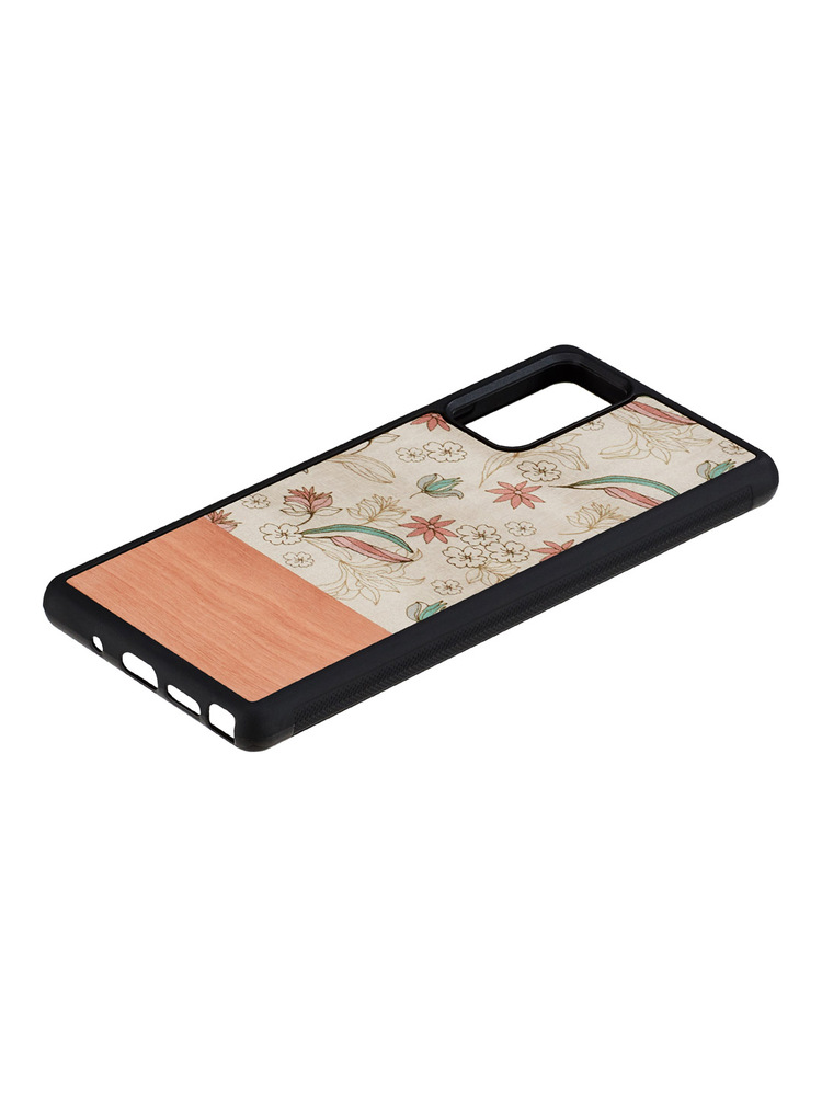 MAN&WOOD case for Galaxy Note 20 pink flower black