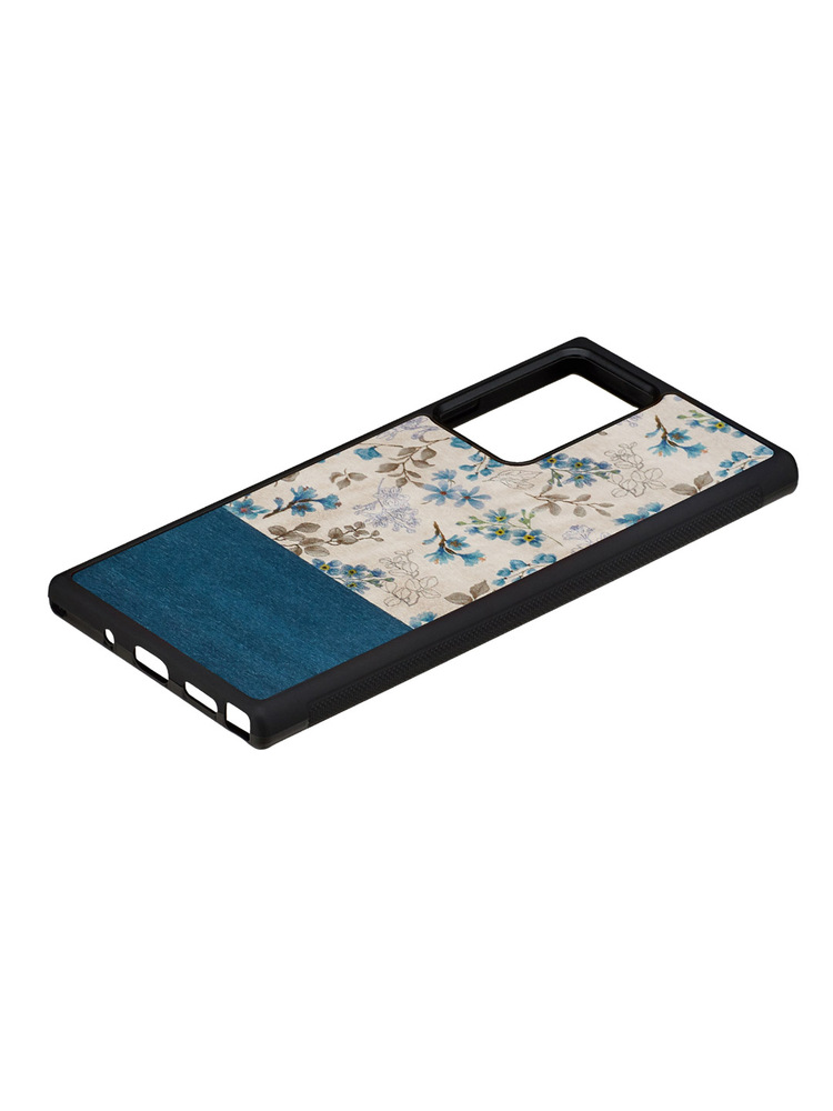 MAN&WOOD case for Galaxy Note 20 Ultra blue flower black