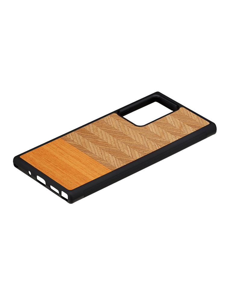 MAN&WOOD case for Galaxy Note 20 Ultra herringbone arancia black