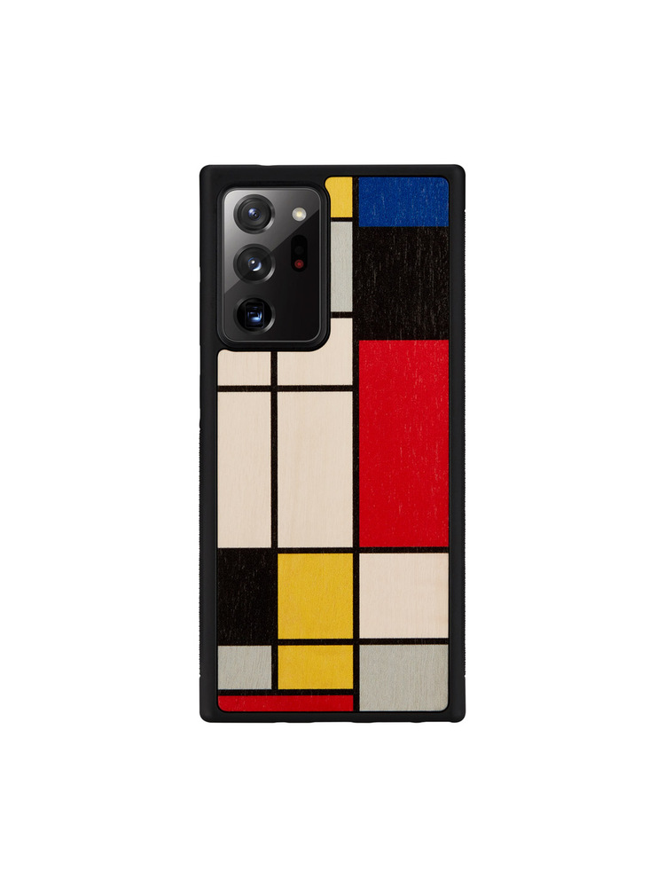 MAN&WOOD case for Galaxy Note 20 Ultra mondrian wood black