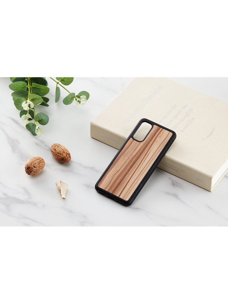 MAN&WOOD case for Galaxy S20 cappuccino black