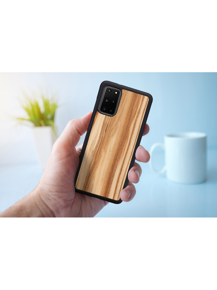 MAN&WOOD case for Galaxy S20+ cappuccino black