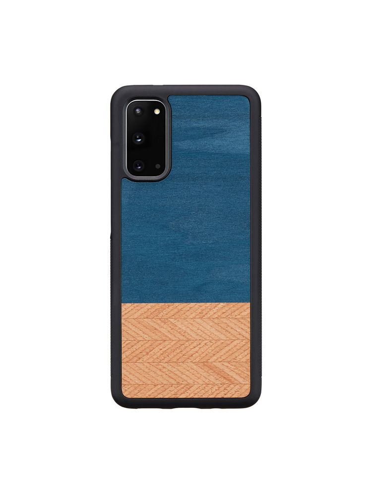 MAN&WOOD case for Galaxy S20 denim black