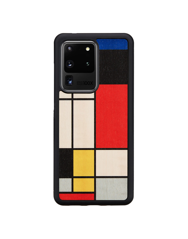 MAN&WOOD case for Galaxy S20 Ultra mondrian wood black