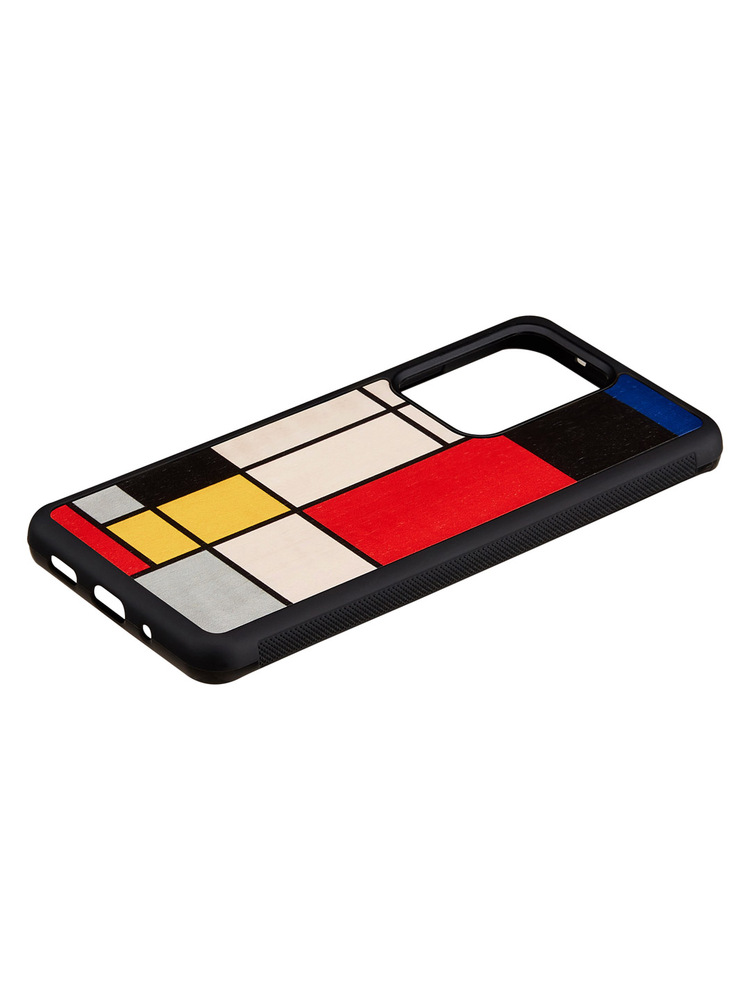 MAN&WOOD case for Galaxy S20 Ultra mondrian wood black