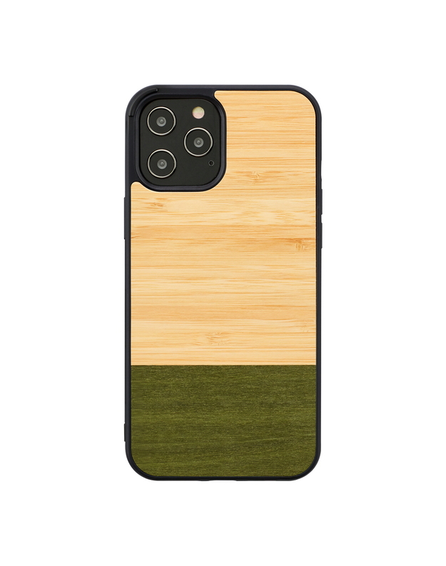 MAN&WOOD case for iPhone 12/12 Pro bamboo forest black