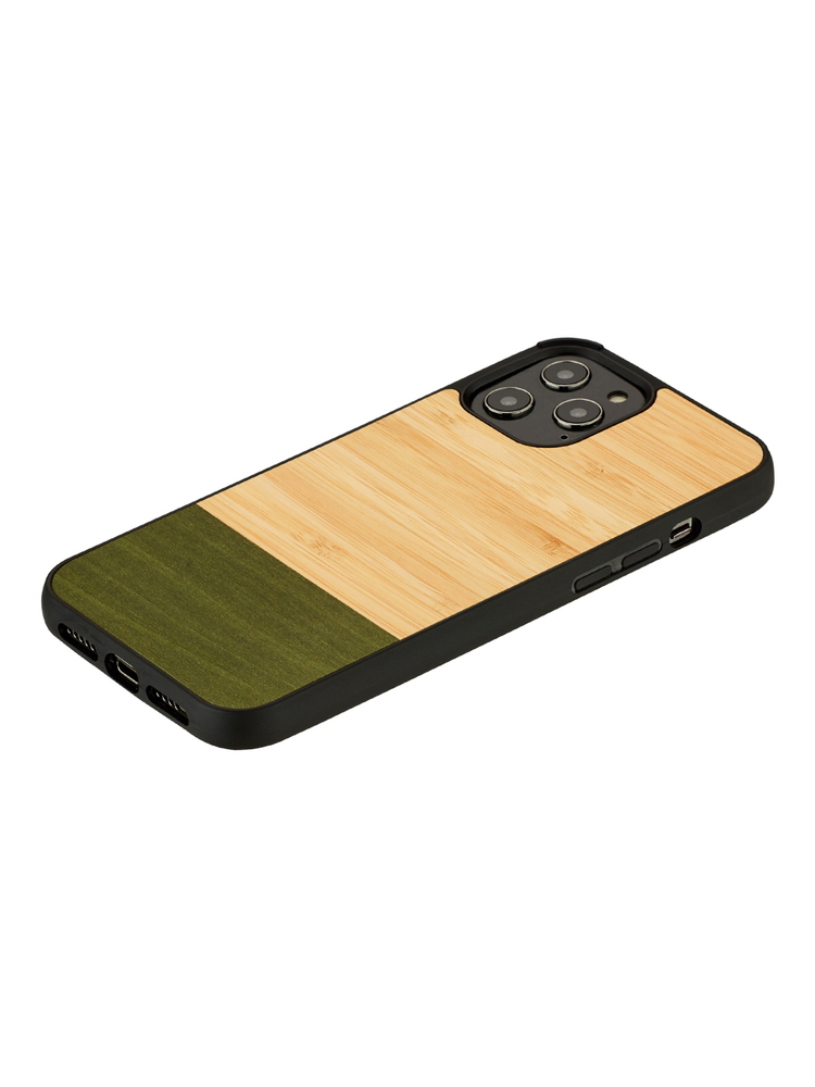 MAN&WOOD case for iPhone 12/12 Pro bamboo forest black