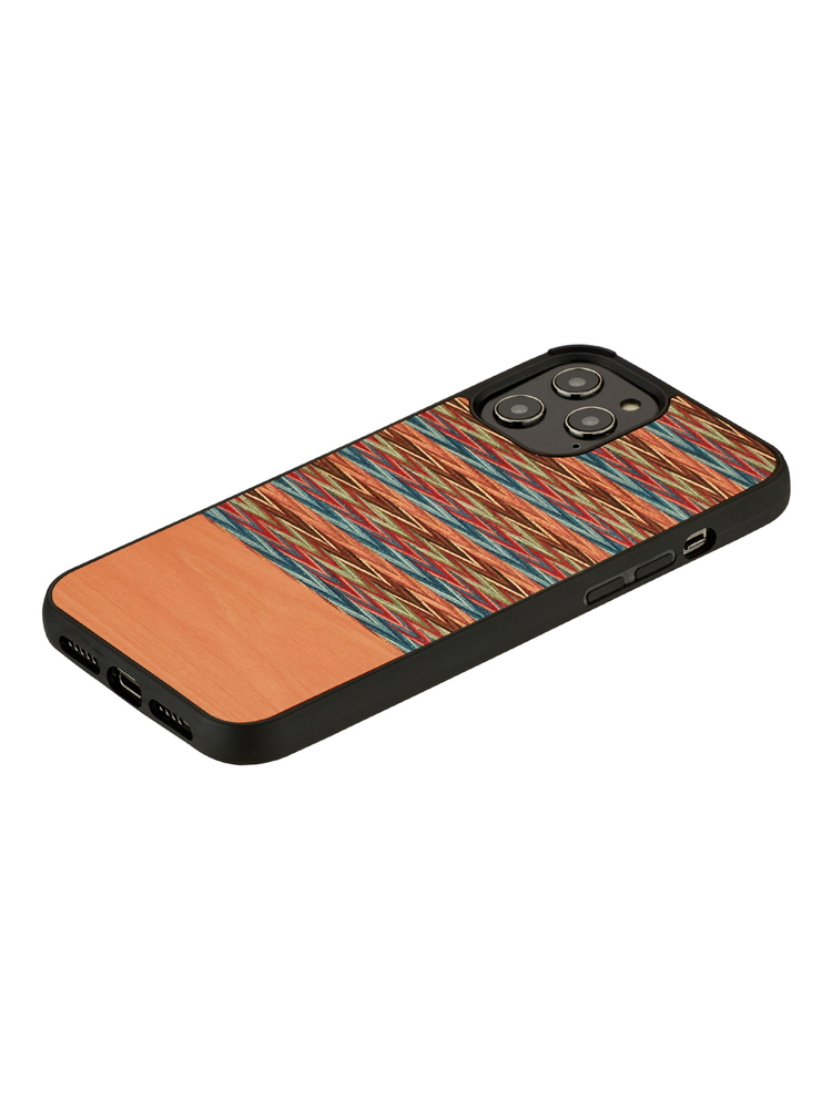 MAN&WOOD case for iPhone 12/12 Pro browny check black