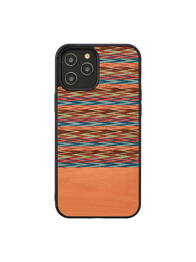 MAN&WOOD case for iPhone 12/12 Pro browny check black