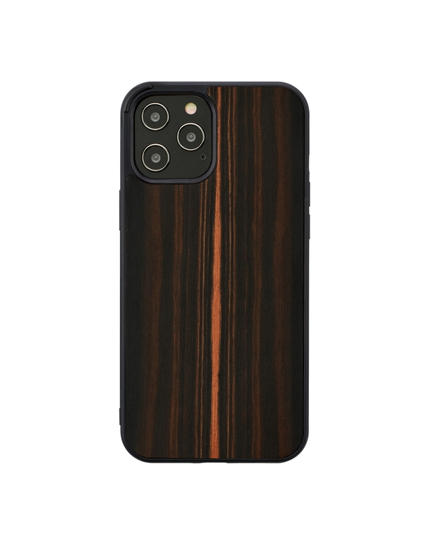 MAN&WOOD case for iPhone 12/12 Pro ebony black