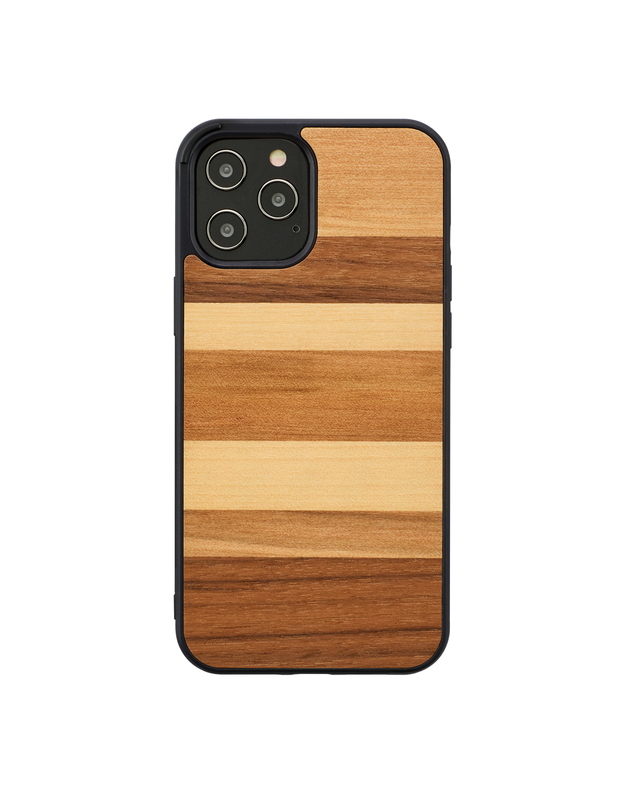 MAN&WOOD case for iPhone 12/12 Pro sabbia black