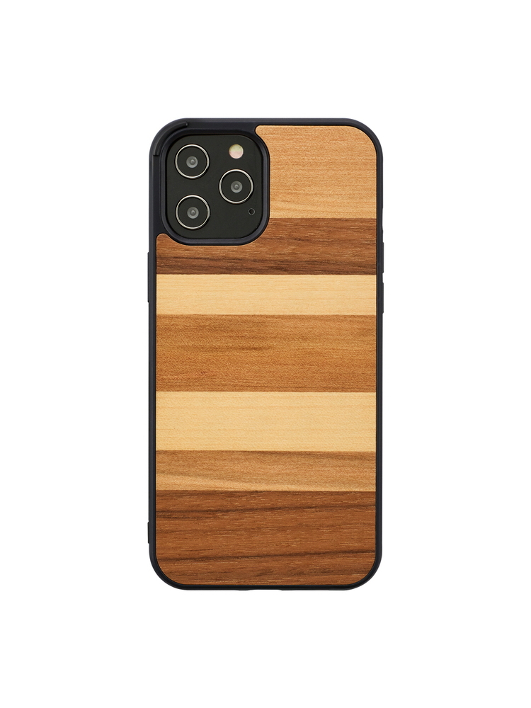 MAN&WOOD case for iPhone 12/12 Pro sabbia black