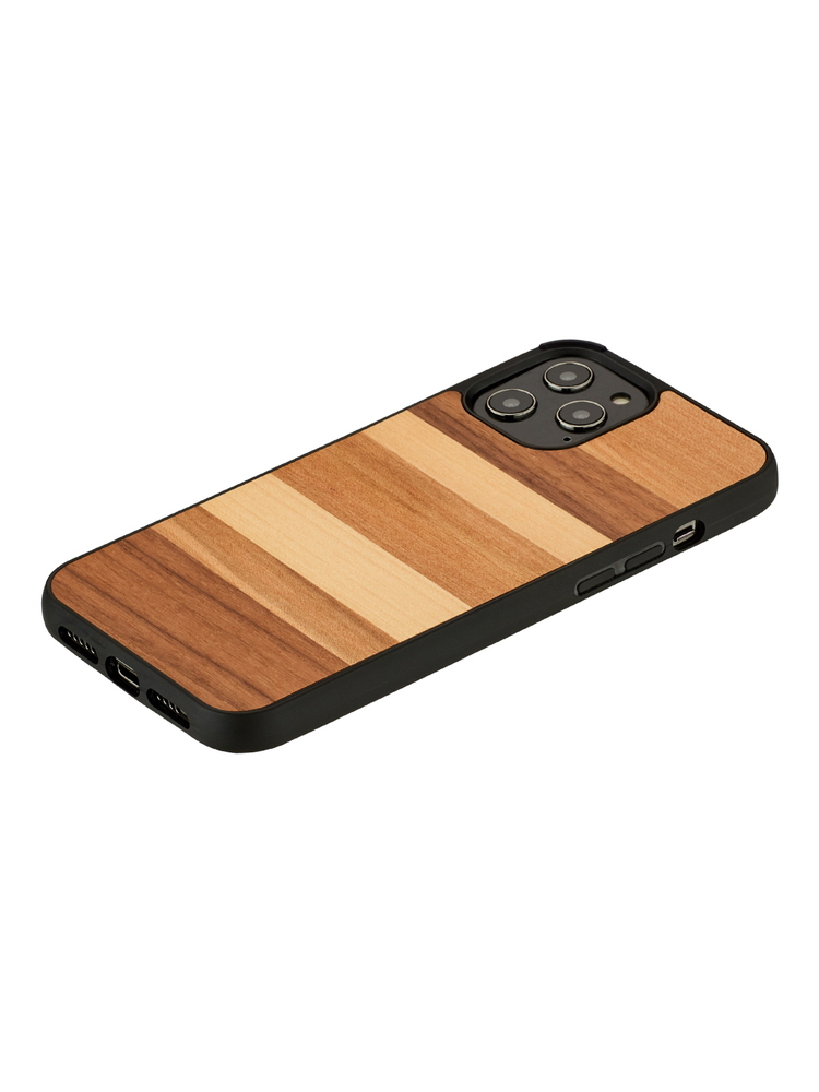 MAN&WOOD case for iPhone 12/12 Pro sabbia black