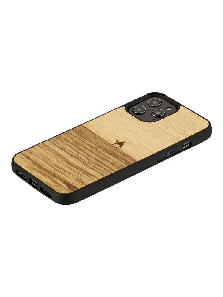 MAN&WOOD case for iPhone 12/12 Pro terra black