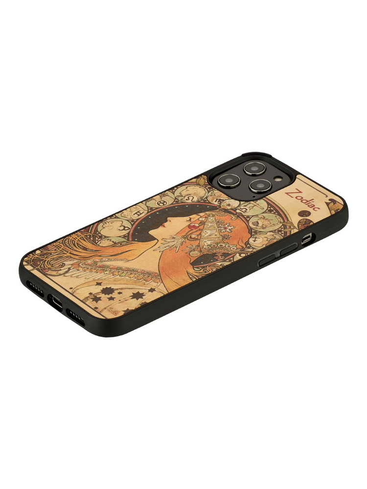 MAN&WOOD case for iPhone 12/12 Pro zodiac black