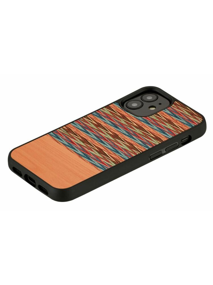 MAN&WOOD case for iPhone 12 mini browny check black