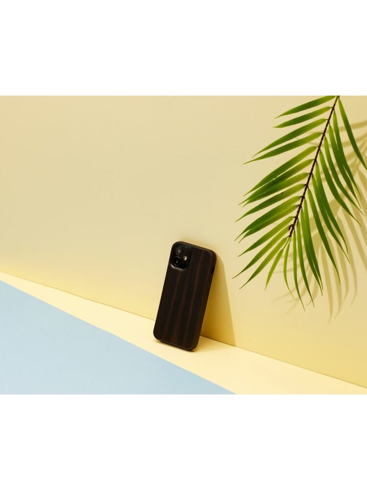 MAN&WOOD case for iPhone 12 mini ebony black