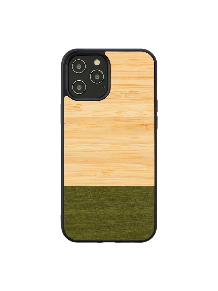 MAN&WOOD case for iPhone 12 Pro Max bamboo forest black