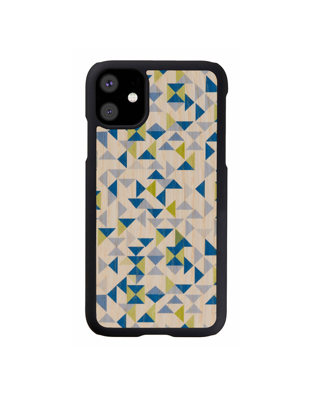 MAN&WOOD SmartPhone case iPhone 11 blue triangle black