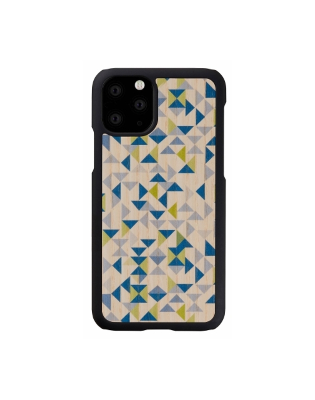 MAN&WOOD SmartPhone case iPhone 11 Pro blue triangle black