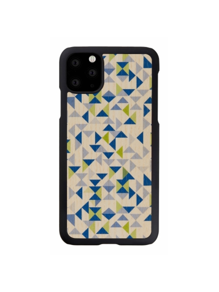 MAN&WOOD SmartPhone case iPhone 11 Pro Max blue triangle black