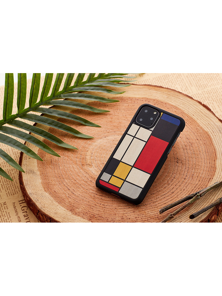 MAN&WOOD SmartPhone case iPhone 11 Pro Max mondrian wood black