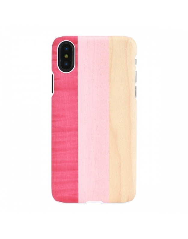 MAN&WOOD SmartPhone case iPhone X/XS pink pie white