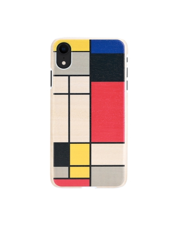 MAN&WOOD SmartPhone case iPhone XR mondrian wood white