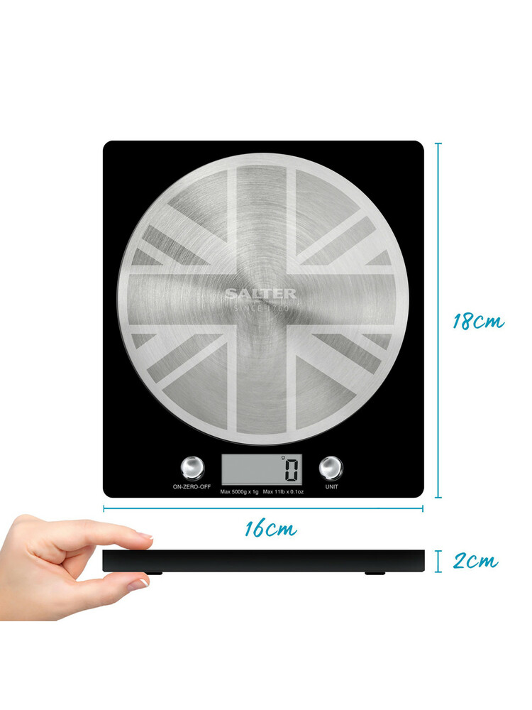 Salter 1036 UJBKDR Great British Disc Digital Kitchen Scale