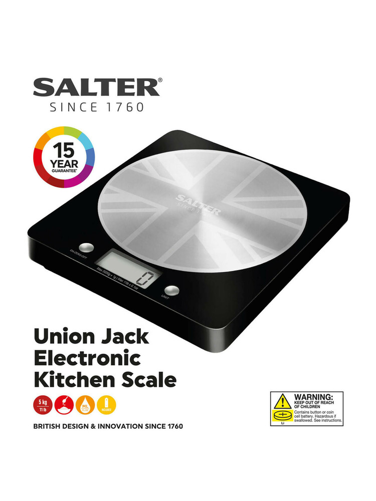 Salter 1036 UJBKDR Great British Disc Digital Kitchen Scale